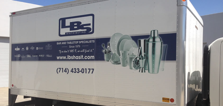 LBS Distributing truck